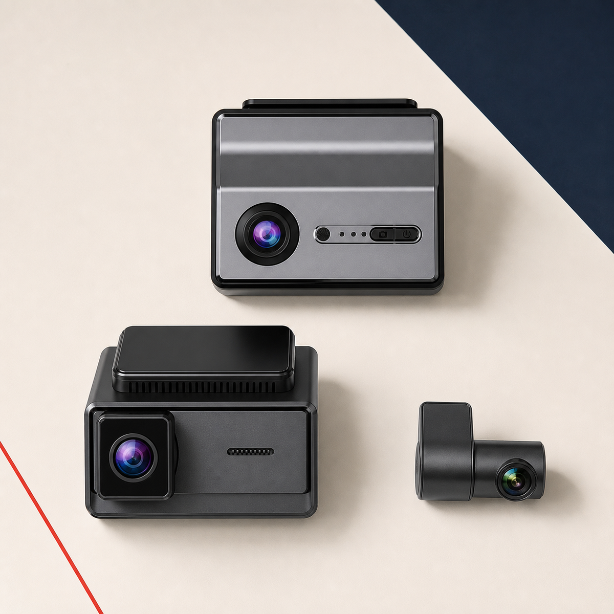 DashGuard 3-Channel Dash Cam with 24H Parking Monitor