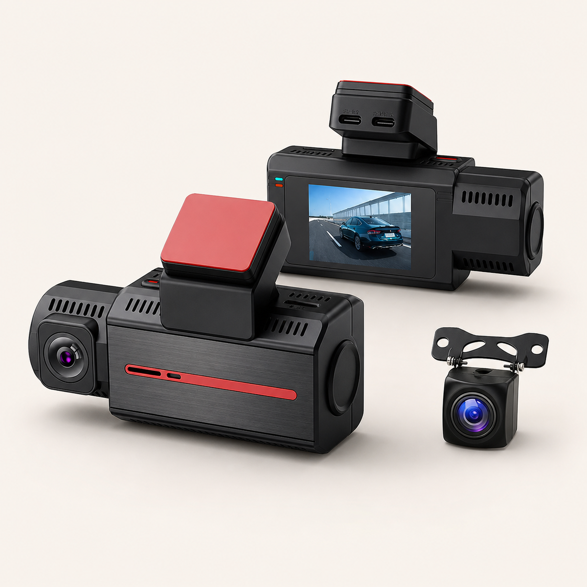 DashGuard 4K Dual Dash Cam with GPS & Wi-Fi